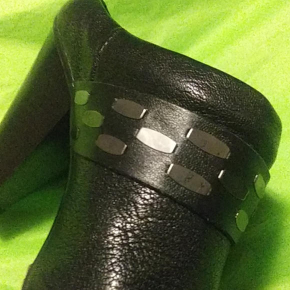 🌛 Euro soft (Sofft) mules. Black & silver 8.5 - Picture 5 of 5